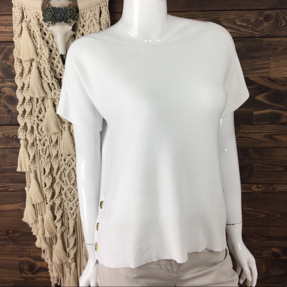 Marled | Ribbed Knit Button Sweater‎